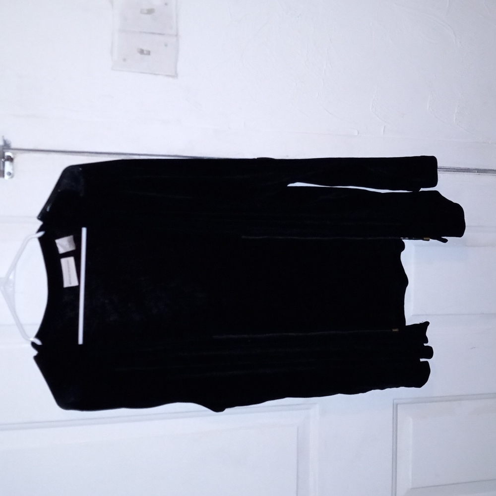 Alfred Dunner black see through cardigan